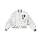 P LOGO BOMBER - IVORY