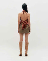 Haze Motif Square Scarf 95 _ RED