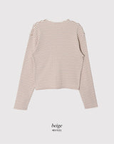 LM Border Rib Loose Round T-Shirt (3color)