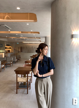 [Lè made] Lè made サマーリネンワイドスラックス / 3 colors