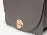 ISLE MINI shoulder leather bag / Mud Grey