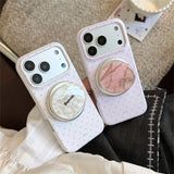 ラクシャリーストーンパターンマグネティックiphoneケース