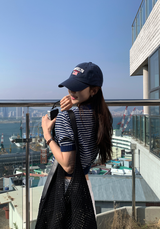 Slow Boucle Striped Short Sleeve Knit / 5 colors