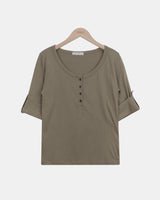 Enda Roll-Up 7-Sleeve T-Shirt
