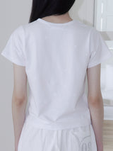 ヒドゥンプリントレギュラーTシャツ (ホワイト)