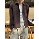 [F/W] コーデュロイスウェードクロップシャツ(2color)