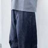Indigo Sculpted Wide Jeans