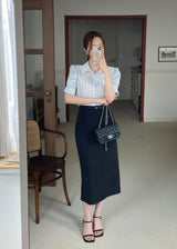 ビリー スリット Hライン ロングスカート(Belt Set)