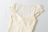 Deni Lace Ribbon Top