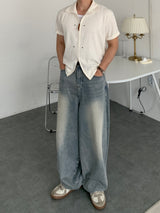 Summer Short-Sleeve Botte Collar Cardigan