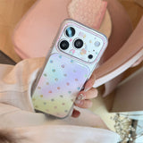[1+1BOGO] Colorful Polka Dot Gold Accent Full Cover iPhone Case (iPhone 14–17 Series)