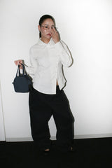 Side button shirts [White]
