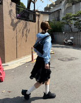square stud bag