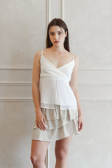 Lisha wrap sleeveless (white)