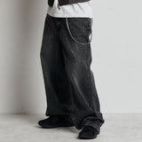 FADE WASHED DENIM BALLOONPANTS