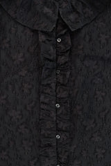 Flor frill blouse_black