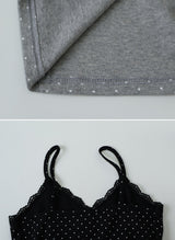 MR Dot Lace Layered Sleeveless (3color)