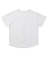エッセンシャル プリーツ Uネック 1/2 Tシャツ (Off-White)