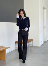 Corgette Brushed Span Bootcut Denim Pants