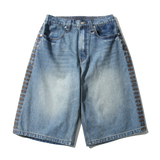 Stella Embroidered Bermuda Pants (Light Blue)