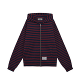 saros stripe zip-up - Red(2)