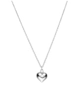 [925 silver] Un.silver.10 / full heart necklace (10mm)(silver)