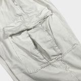 grunge wide cargo pants_lightbeige