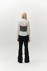 scarf top knit (grey)