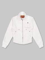 Circle Denim Jacket (White)