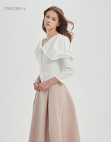 Ivy cape collar blouse