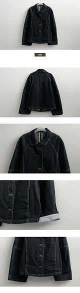 Rabbit round denim jacket