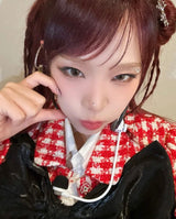 [Baby monster Chiquita/YENA] Silver white cubic star hairpin
