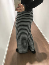 Royvi Stripe Long Skirt (2 Colors)