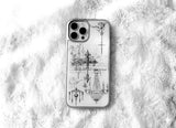 cross chandelier phone case silver ver