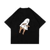 PEANUT STAIN - ブー ブラック オーバーサイズ Tシャツ