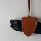 [Real Leather] ステッチクリップサングラスホルダー