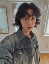 Noid western denim crop jacket