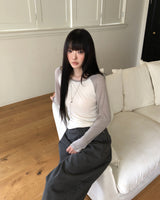 Nerd Contrast Raglan Long-Sleeve T-Shirt