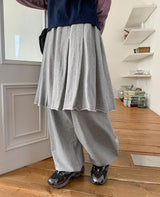 26SS★ [BAONHAUS] Langmel Banding Layered Skirt Pants