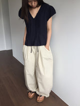 パッチリベットバルーンパンツ (2color)
