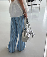 フリーダムストライプドワイドパンツ