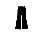 Allin バックポケット ロングブーツカット スリムフィット コットンパンツ