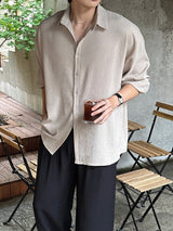 LMN Martin Air Cool Oversized Linen Shirt (3 colors)