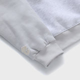 レタリングラグランスウェット／アッシュグレー-ライトグレー [Unisex]