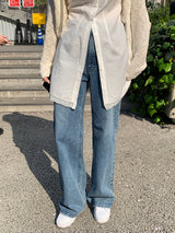 【MADE】ディットワイドロングブーツカットデニム