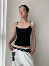 Henry Lace Sling Pure Sleeveless T-shirt
