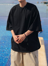 ポスオーバーフィットハーフTシャツ