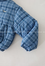 Bobby Checkered Cropped Padded Jacket