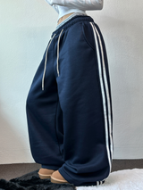 TRACK WIDE TAPING BALLOON LONG PANTS 💙🖤🤍3COLOR