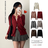 Mousse Modern Basic Simple Knit Cardigan